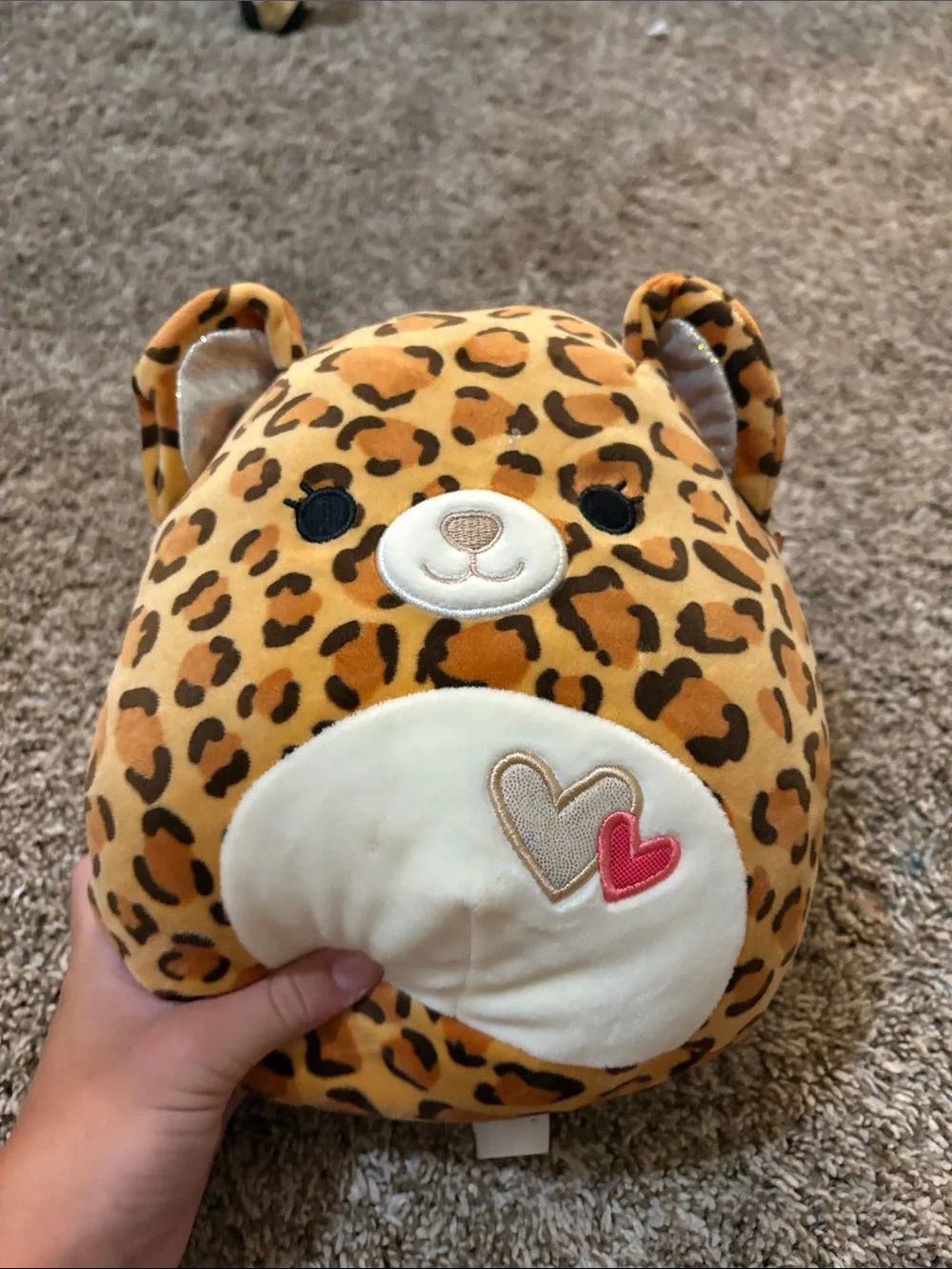 Squishmallows Leopard Maria Plush - Cream, Amber & Black